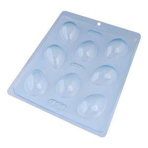 Forma de Ovo De Páscoa Liso 30g com 8 Cavidades - Bwb
