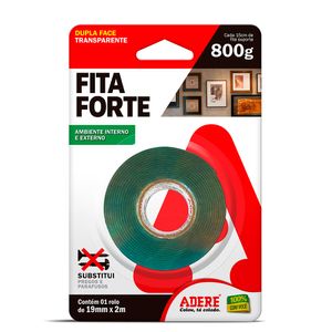 Fita Dupla Face 19mmx2m Transparente - Adere