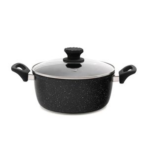 Caçarola Antiaderente Angra 22cm Preta - Meridional