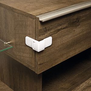 Conjunto Travas para Gavetas 2 Peças Branco - Ordene