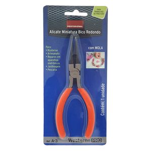 Alicate de Mini Bico 12cm Laranja - Western