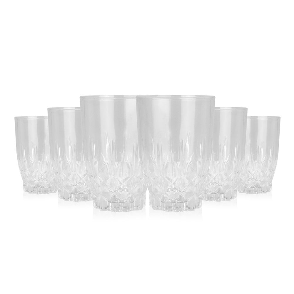 Acopa Evora Rocks / Old Fashioned and Highball Glass Set - 24/Set