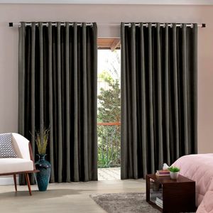 Cortina para Sala / Quarto Blend 4,2 X 2,5m Preto - Bella Janela