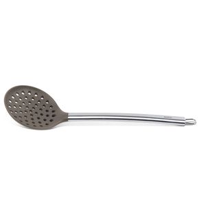 Escumadeira Duo 34,5cm Cinza - Brinox