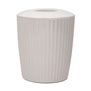 Lixeira de Chão Groove 24,2cm Bege - Martiplast