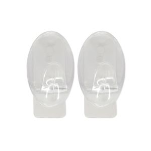Gancho Adesivo Oval Clear 2 Peças - Home Space