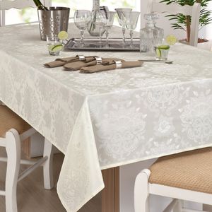 Toalha de Mesa Retangular Marfim 1,40x2,10m Il Calem - Branyl