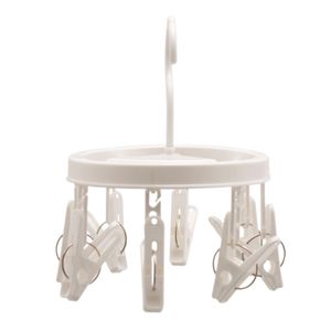 Mini Varal Oval com 8 Pregadores Branco - Home Space