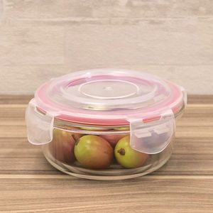 Pote de Vidro Hermético Redondo 350mL Rosa - Keeper