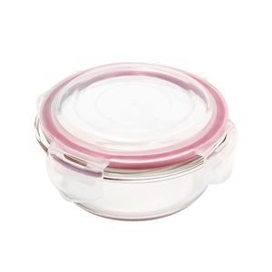 Pote de Vidro Hermético Redondo 350mL Rosa - Keeper