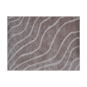 Tapete Realce Falésia 200x300cm Taupe - Têxtil J. Serrano