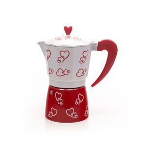 Cafeteira Italiana 9 Cafés Coração - Ana Maria Braga