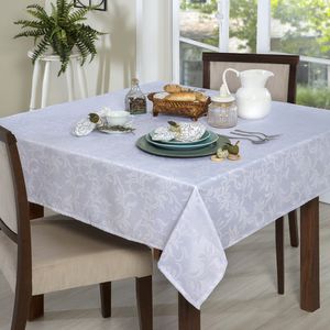 Toalha de Mesa Retangular 1,35x2,10m Floryl Branca - Branyl