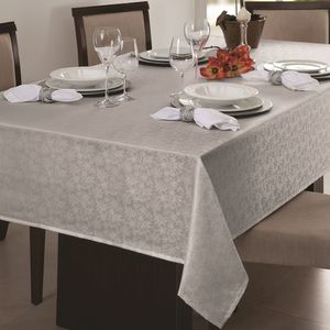 Toalha de Mesa Quadrada Prata 1,40x1,40m Il Zani - Branyl