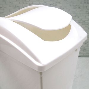 Lixeira de Chão Basculante 15l Branco - Sanremo