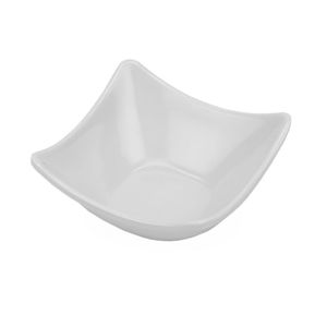 Travessa de Melamina Goumert Mix 7,5cm Branca - Marcamix