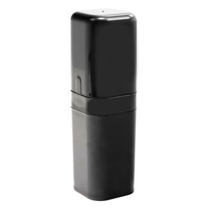 Porta Escova de Dente Poliestireno Splash 22,5cm Preto - Coza
