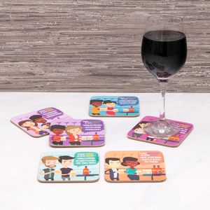 Conjunto de Porta Copos 6 Peças Bar - Salute