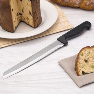 Faca para Pão 17cm Preta - Lumina