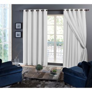 Cortina para Sala / Quarto Varão Lira Branca 2,00x2,30m - Branyl