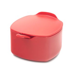 Açucareiro Plástico Due com Colher 7,6x14,8cm Bordô - Coza