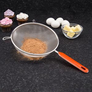 Peneira de Inox 20cm Vermelha - Lumina