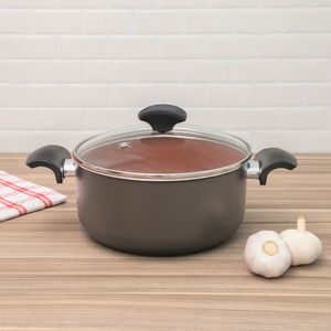 Panela Caçarola Tramontina Antiaderente Vermont Grafite 22cm