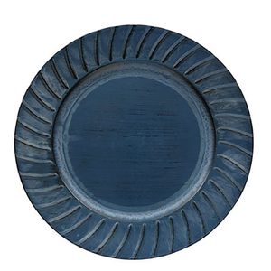 Sousplat Grego Dorico 33cm Navy - Copa&cia