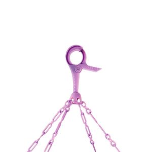 Mini Varal Retangular com 20 Pregadores Lilás - Home Space