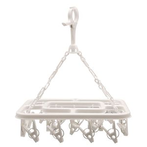 Mini Varal Retangular com 20 Pregadores Branco - Home Space