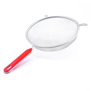 Peneira de Inox 20cm Vermelha - Lumina