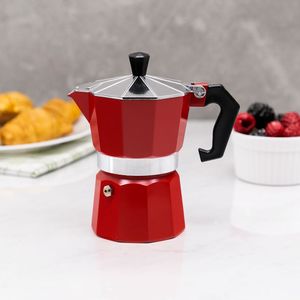Cafeteira Italiana 3 Cafés Vermelha - Meridional