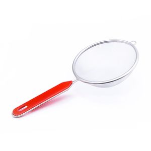 Peneira de Inox 10cm Vermelha - Lumina