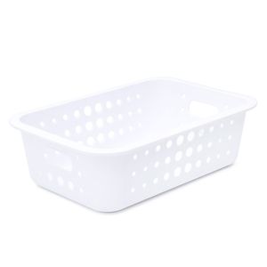 Cesta Organizadora Retangular 8,5x29cm Branca - Martiplast
