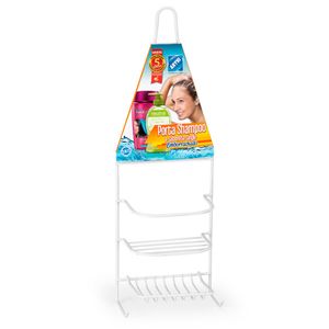 Porta Shampoo Single Emborrachado Branco - Arthi