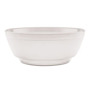Saladeira de Plástico Luna Cristal 25cm Natural - Martiplast