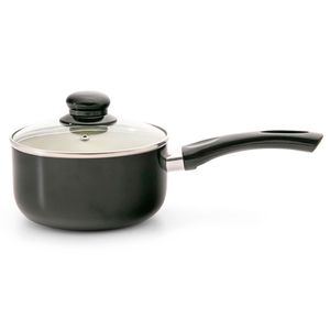 Panela com Revestimento Cerâmico Arujá Preta 18cm - Meridional