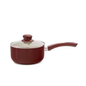 Panela com Revestimento Cerâmico Arujá Bordô 16cm - Meridional