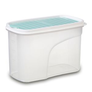 Porta Mantimentos Retangular 1,2l Branco - Plasvale