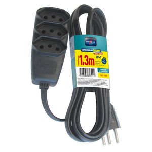 Extensão Sort Pp Terra 1,3m Preto - Daneva