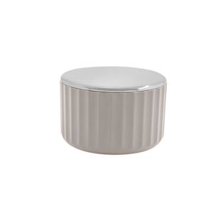 Porta Algodão Groove Bege - Martiplast