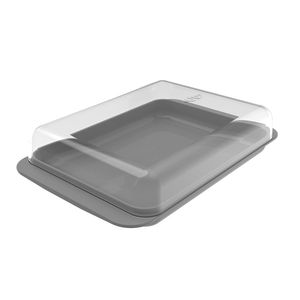 Porta Frios Retangular Break 19cm Chumbo - Martiplast