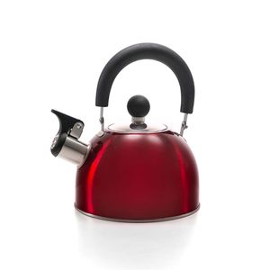 Chaleira Inox 1,2l Vermelha - Lumina