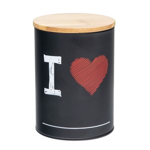 Lata Decorada de Metal I Love 18x13cm - Sottile