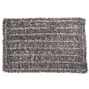 Tapete para Banheiro Retangular 40x60cm Liso Cinza - Comoditá