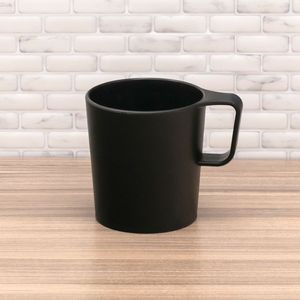 Caneca de Plástico Empilhável 12cm Preta - Coza