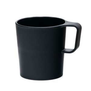 Caneca de Plástico Empilhável 12cm Preta - Coza