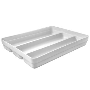 Porta Talheres Retangular Logic Branco 34,6x26,9cm - Martiplast
