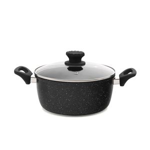 Caçarola Antiaderente Angra 20cm Preta - Meridional