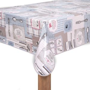 Toalha de Mesa Redonda 1,55x1,55m Scrap Vintage - Copa&cia
